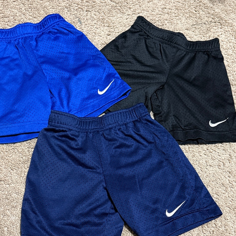 Nike Boys' Mesh Athletic Shorts — Royal Blue, Black, Navy